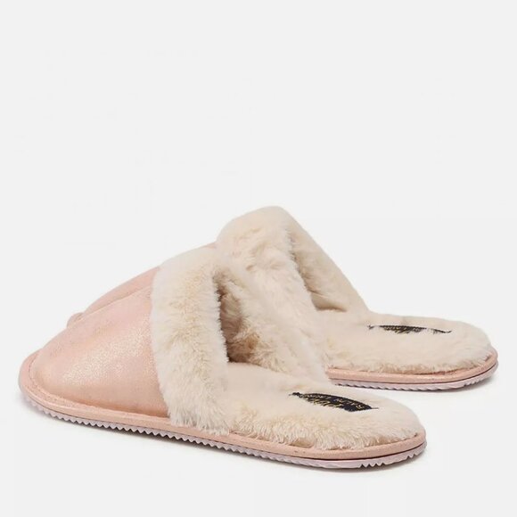 NEW Polo Ralph Lauren Women's Pink Metallic Summit Scuff II Size 9 Slippers - Picture 3 of 7